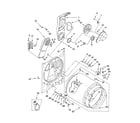 Whirlpool WED5550ST0 bulkhead parts, optional parts (not included) diagram
