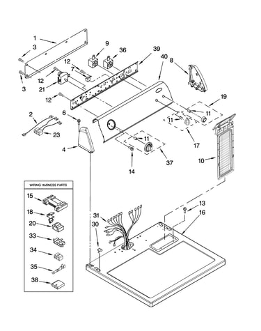 Top and console parts