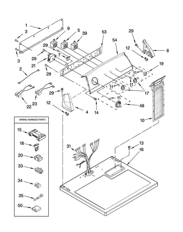 Top and console parts