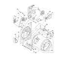 Whirlpool WED5800SW0 bulkhead parts, optional parts (not included) diagram
