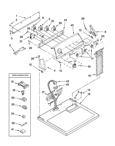 Top and console parts