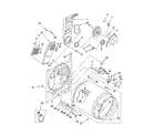 Whirlpool WED5900SW0 bulkhead parts, optional parts (not included) diagram