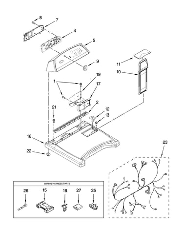 Top and console parts