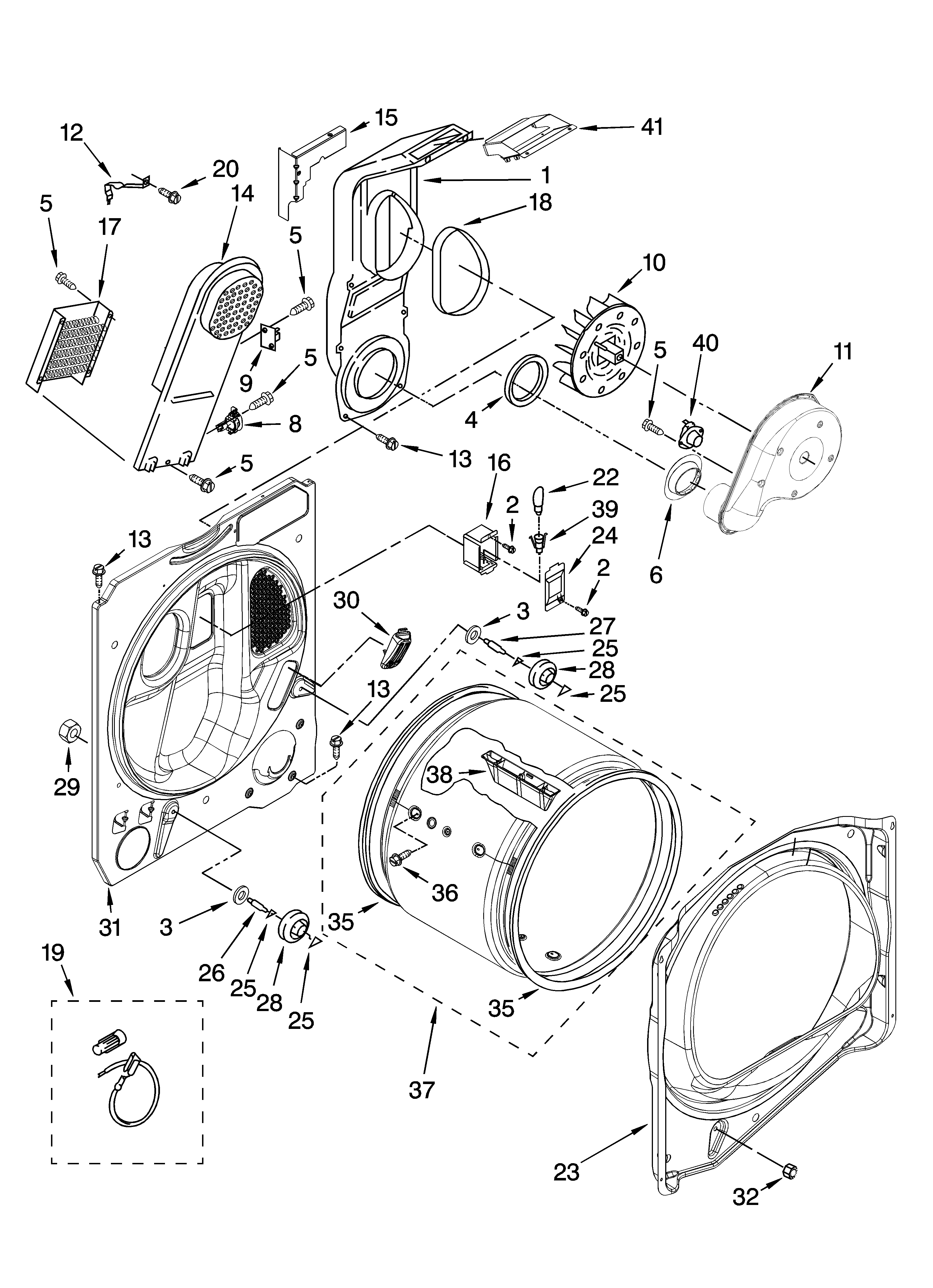 Bulkhead parts, optional parts (not included)