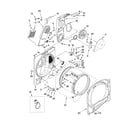 Whirlpool WED6400SG0 bulkhead parts, optional parts (not included) diagram