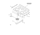 Whirlpool WERP4120PQ1 cooktop parts diagram