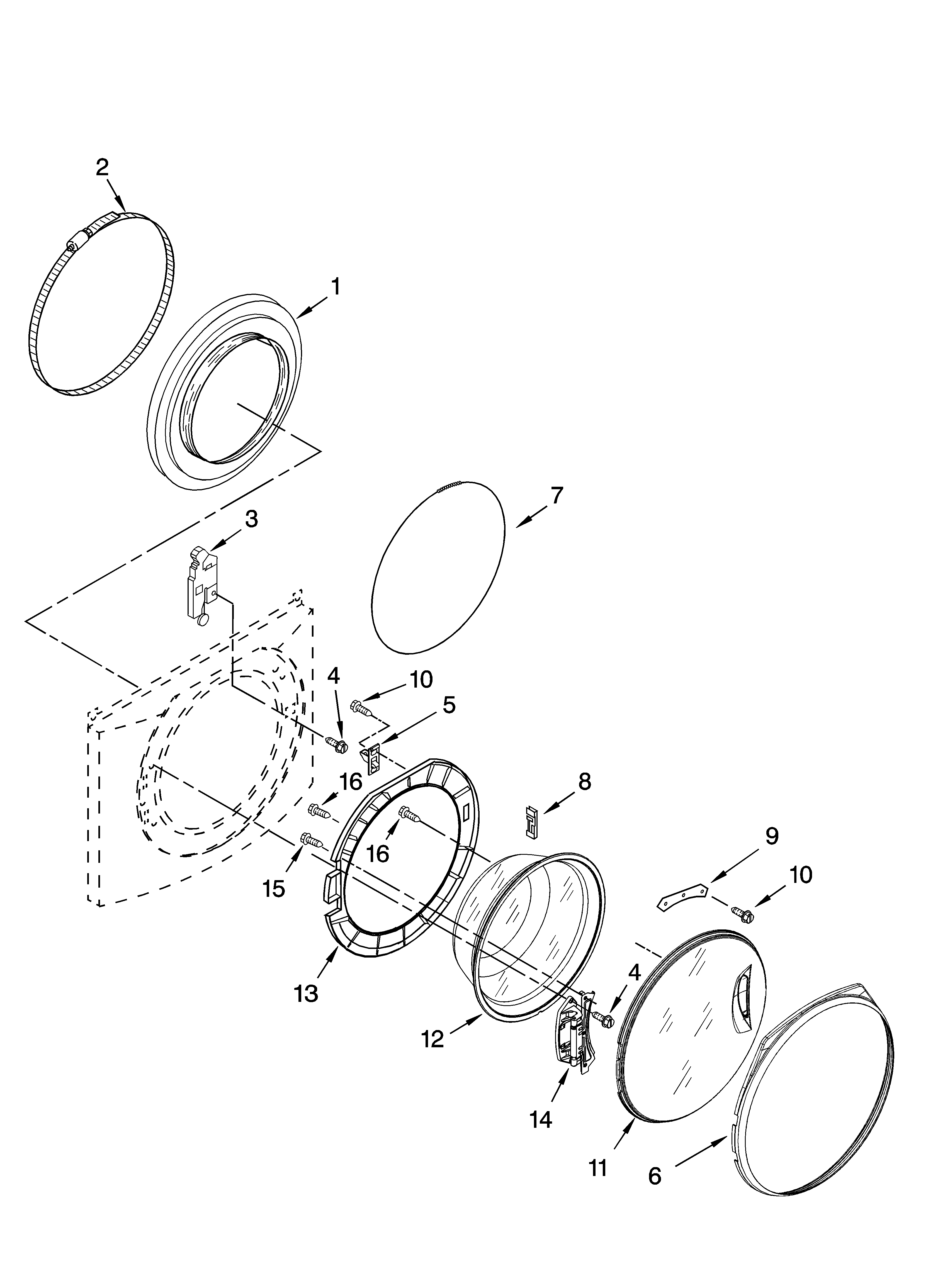 Door and latch parts