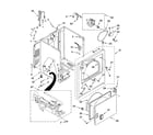 Whirlpool WGD5310SQ0 cabinet parts diagram