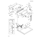 Whirlpool WGD5500SQ0 top and console parts diagram