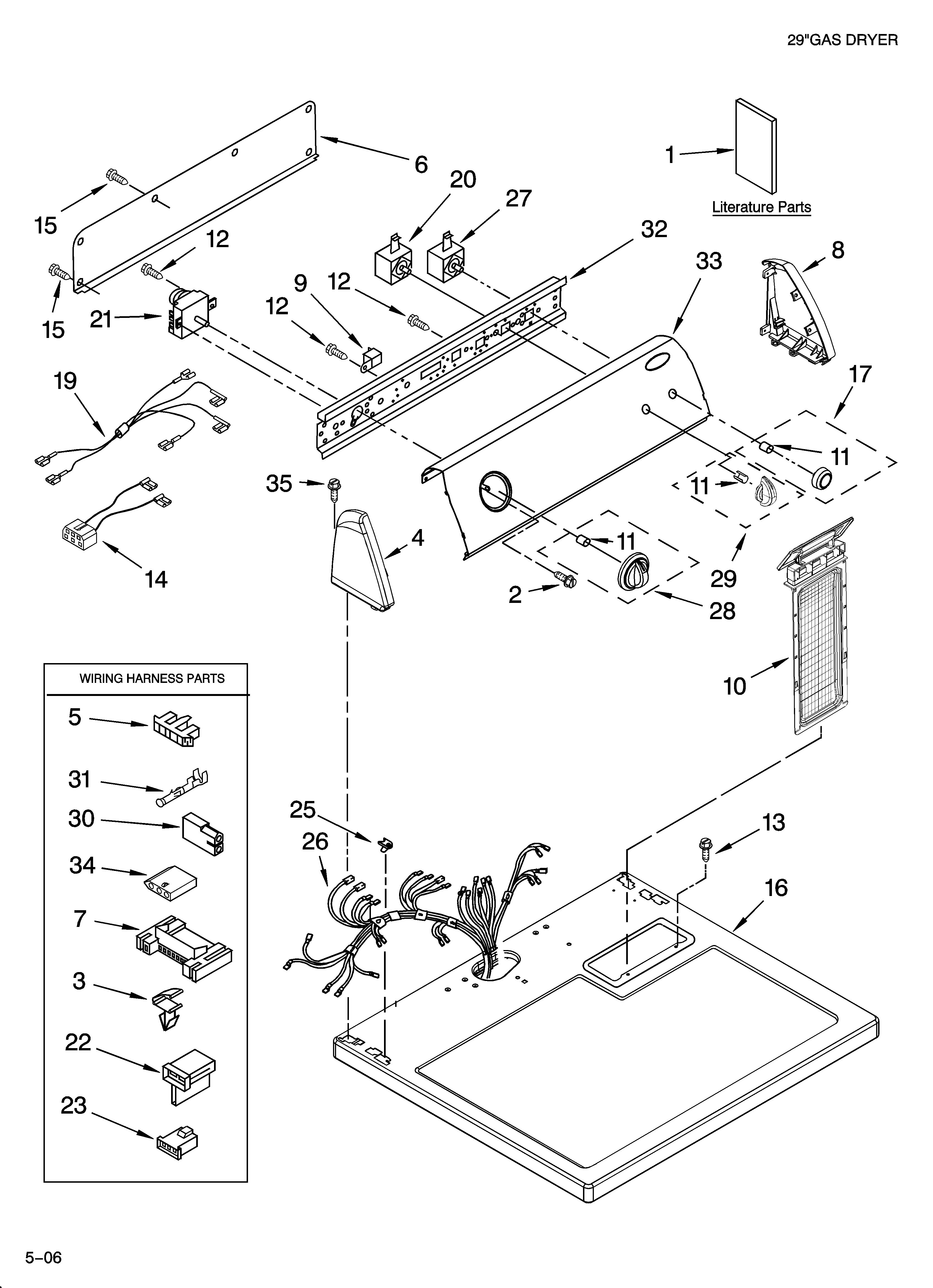 Top and console parts