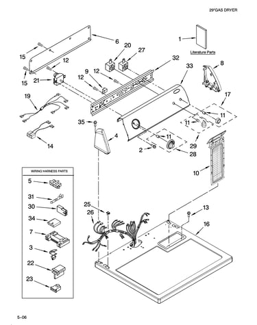 Top and console parts