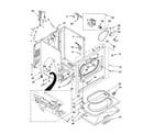 Whirlpool WGD5500SQ0 cabinet parts diagram