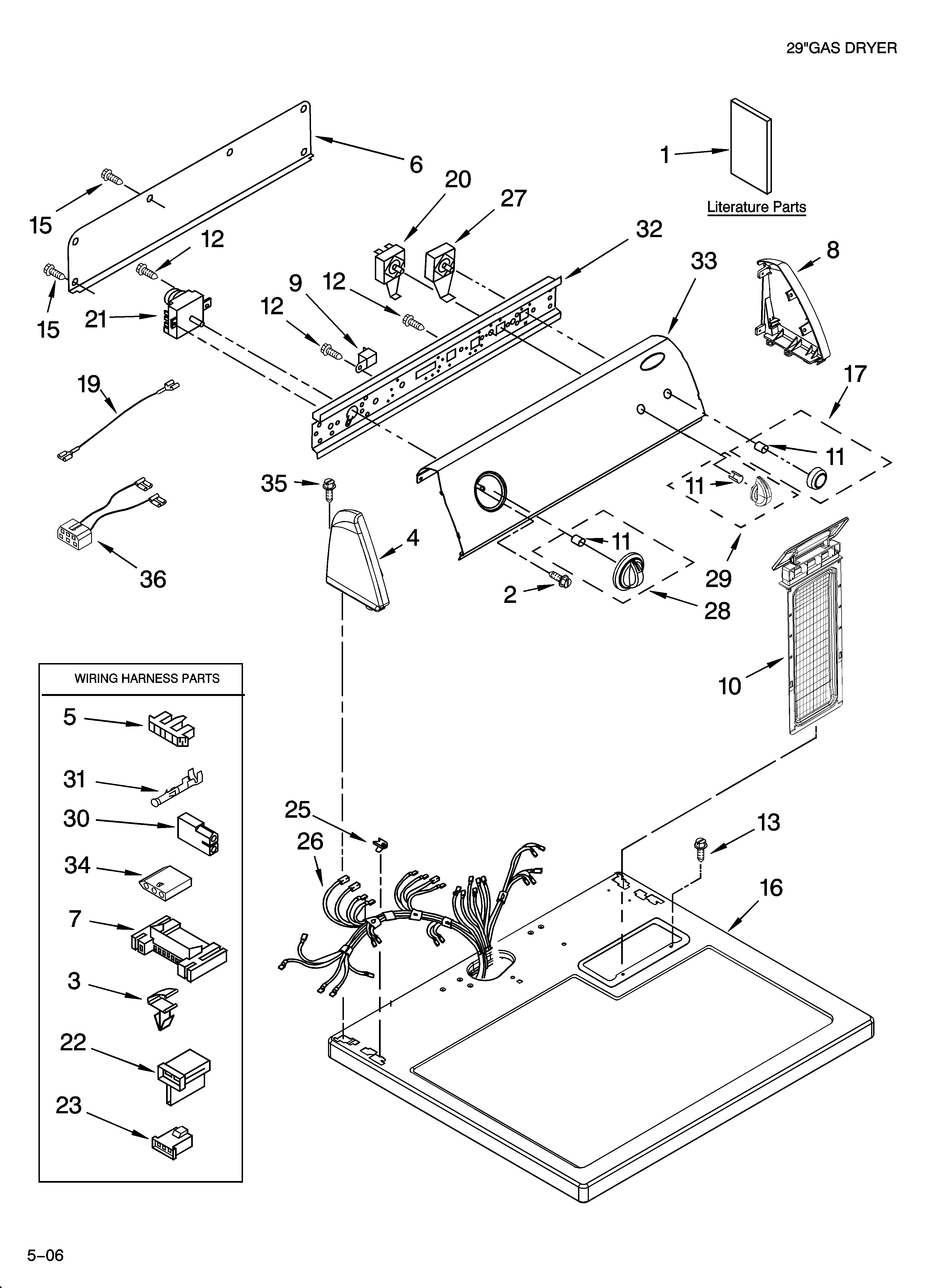 Top and console parts