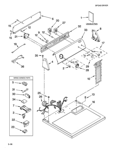 Top and console parts