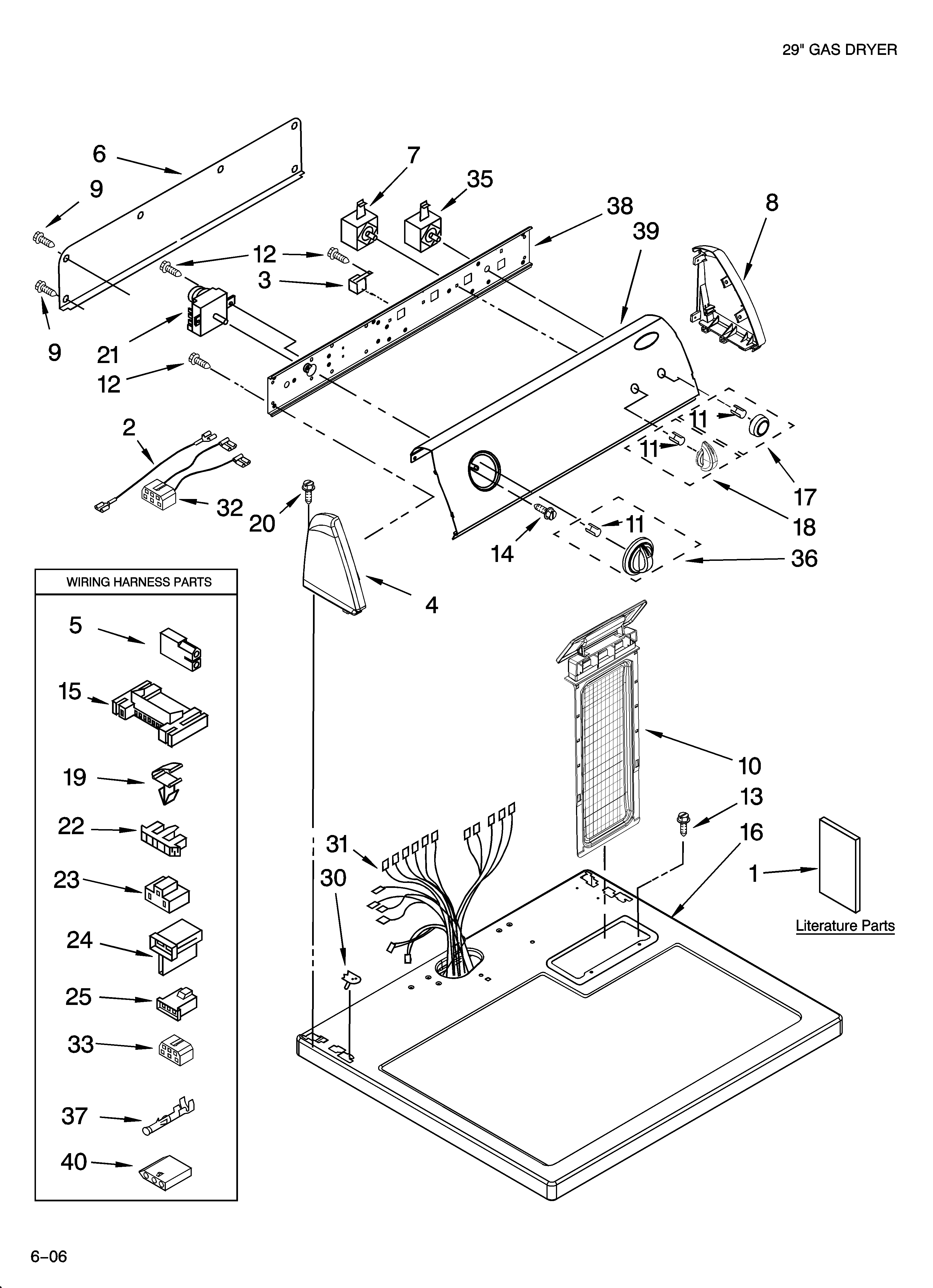 Top and console parts