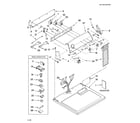Whirlpool WGD5700SW0 top and console parts diagram