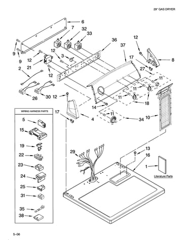 Top and console parts