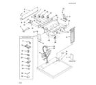 Whirlpool WGD5810SW0 top and console parts diagram