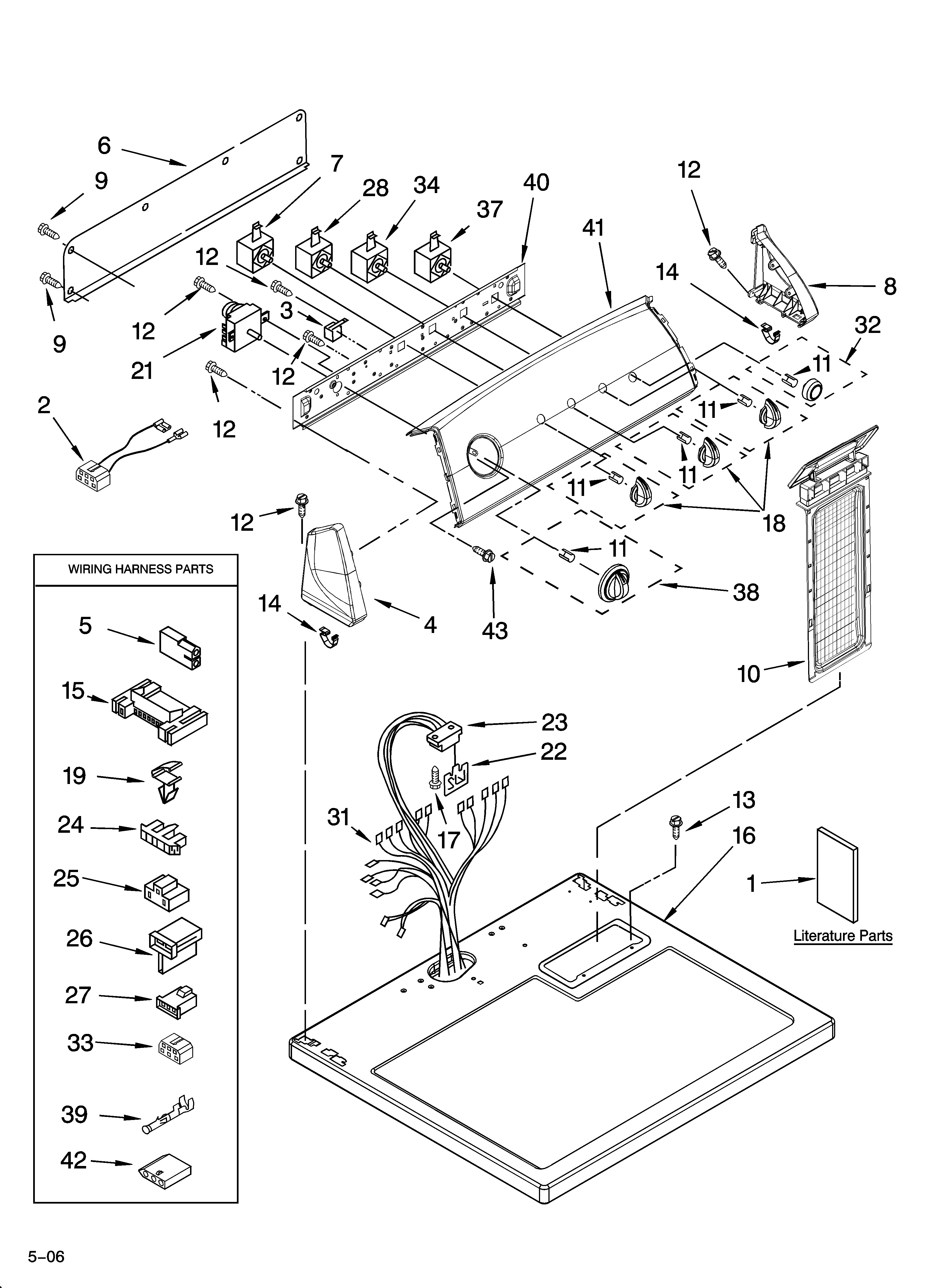 Top and console parts