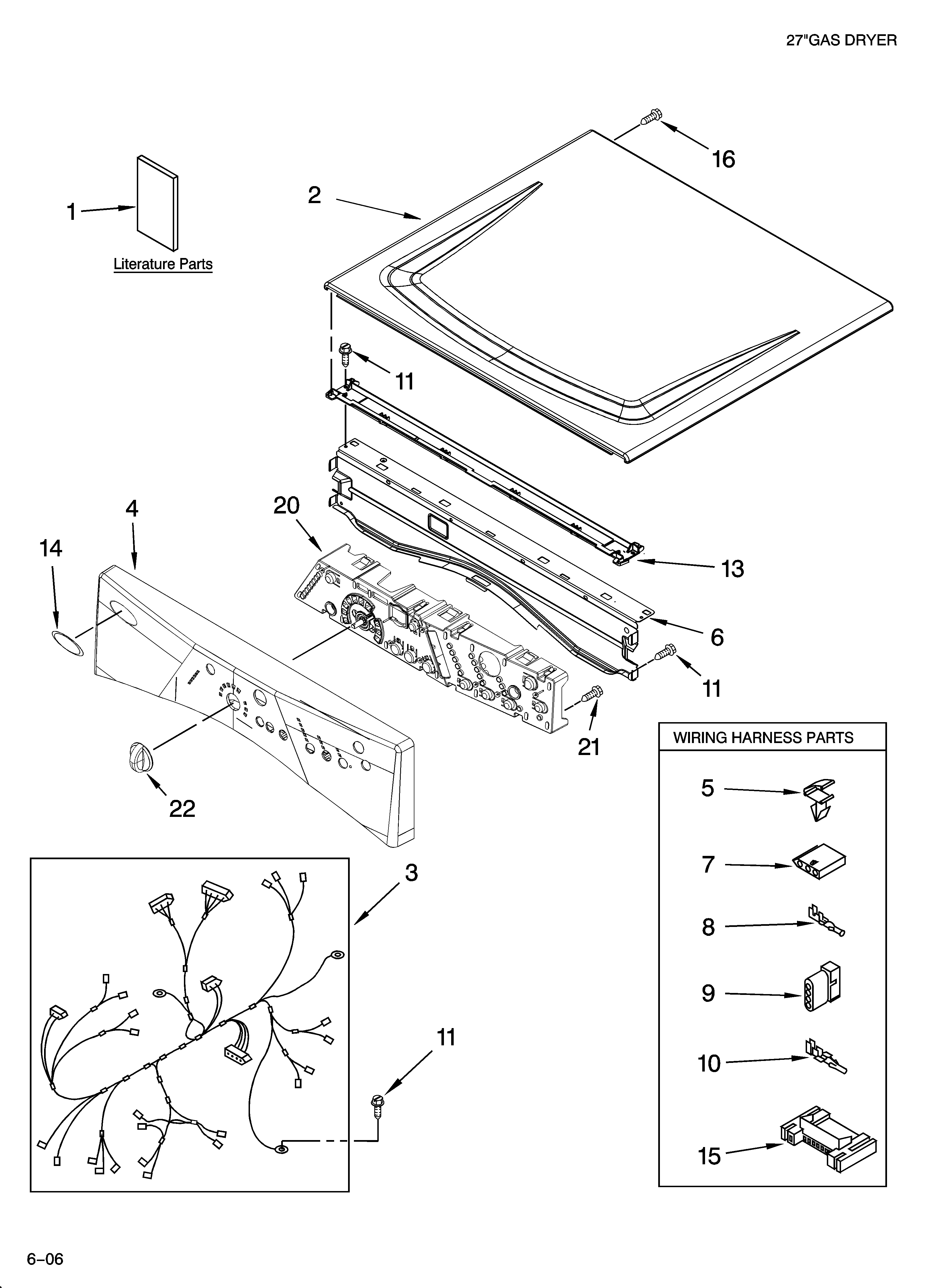 Top and console parts