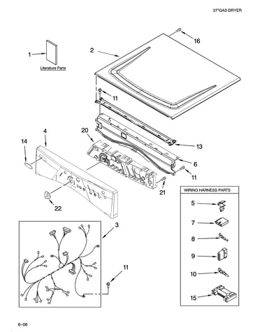 Top and console parts