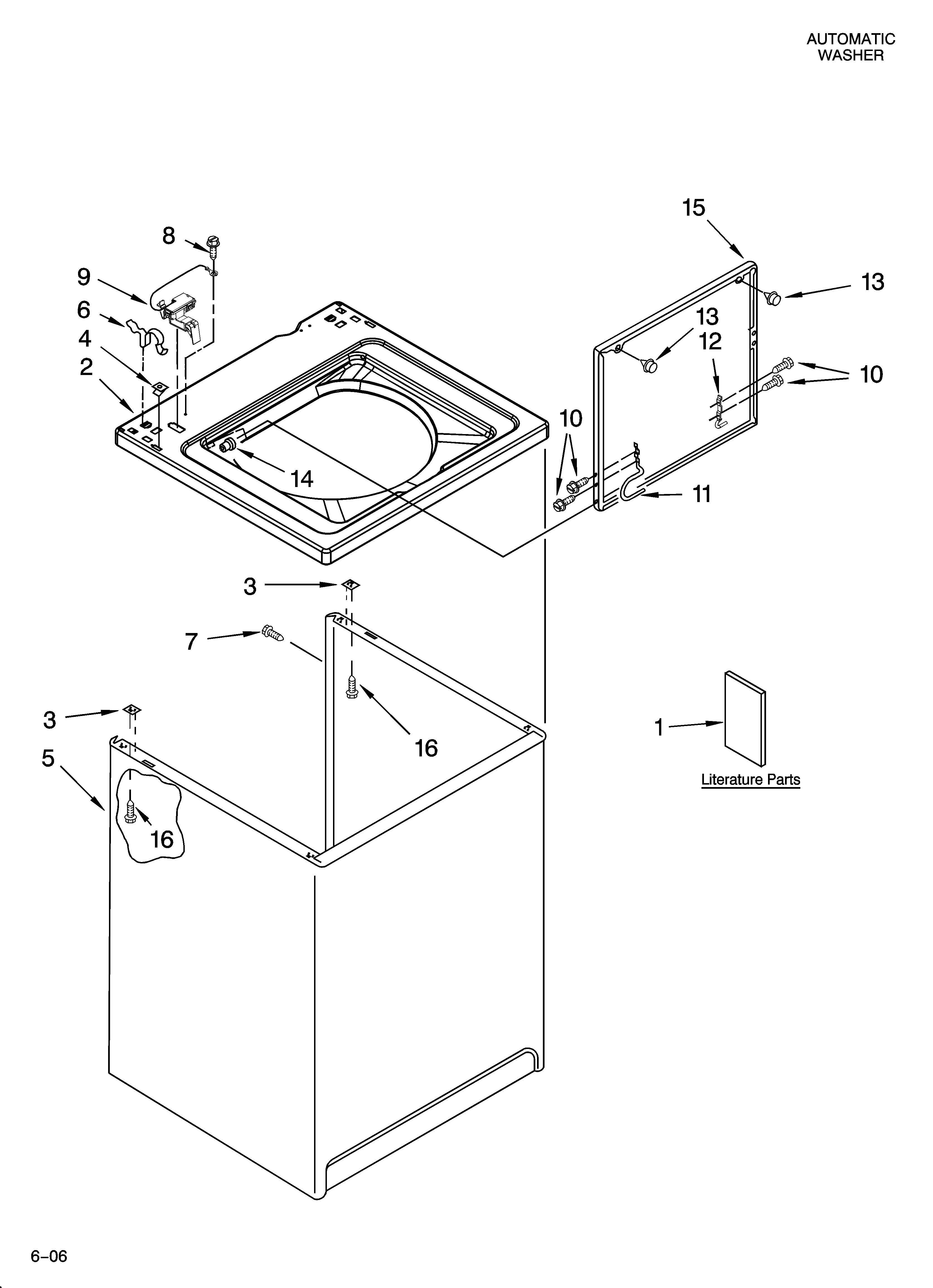 Top and cabinet parts