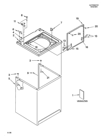 Top and cabinet parts