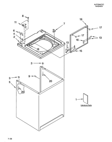 Top and cabinet parts