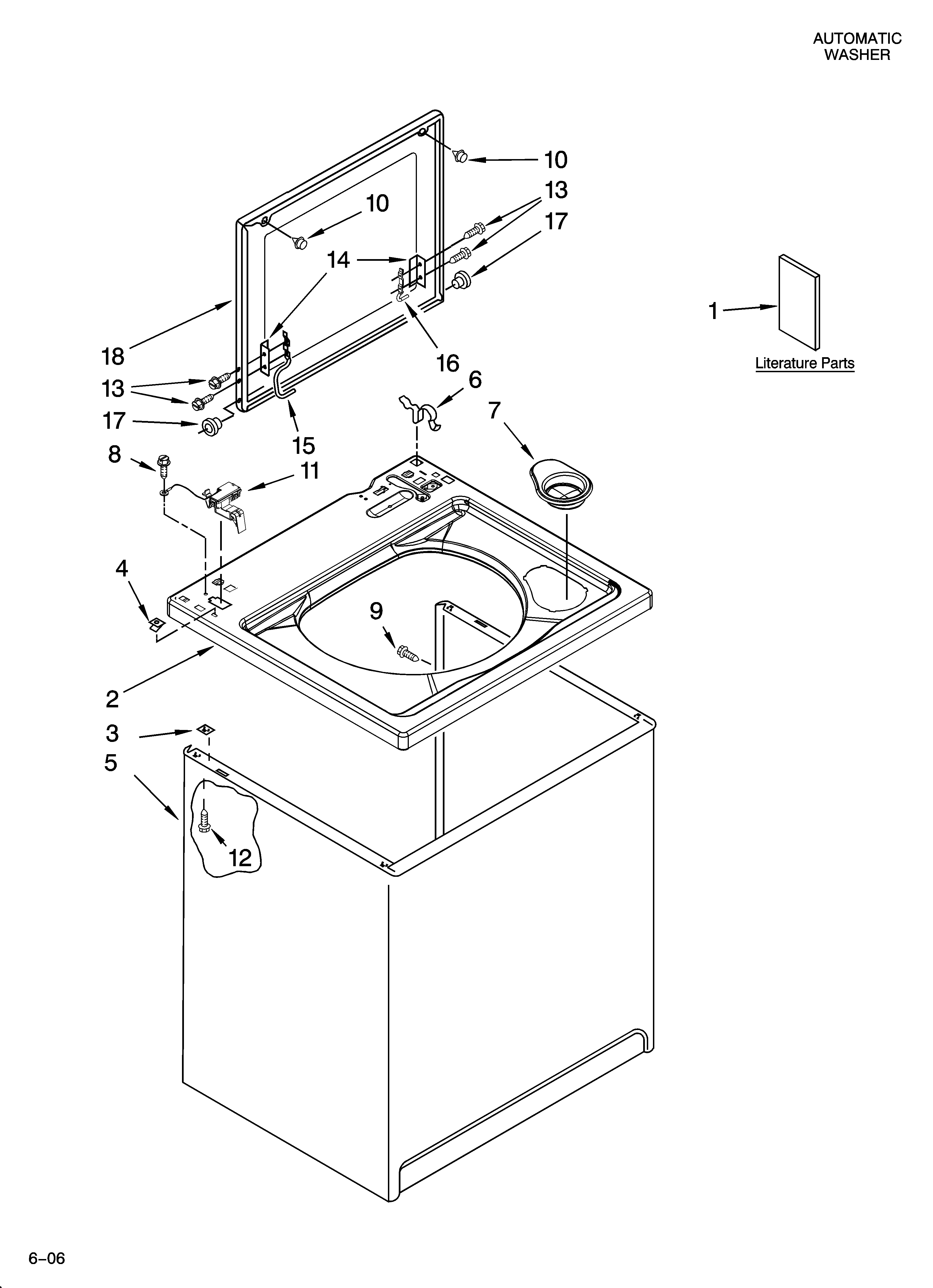 Top and cabinet parts