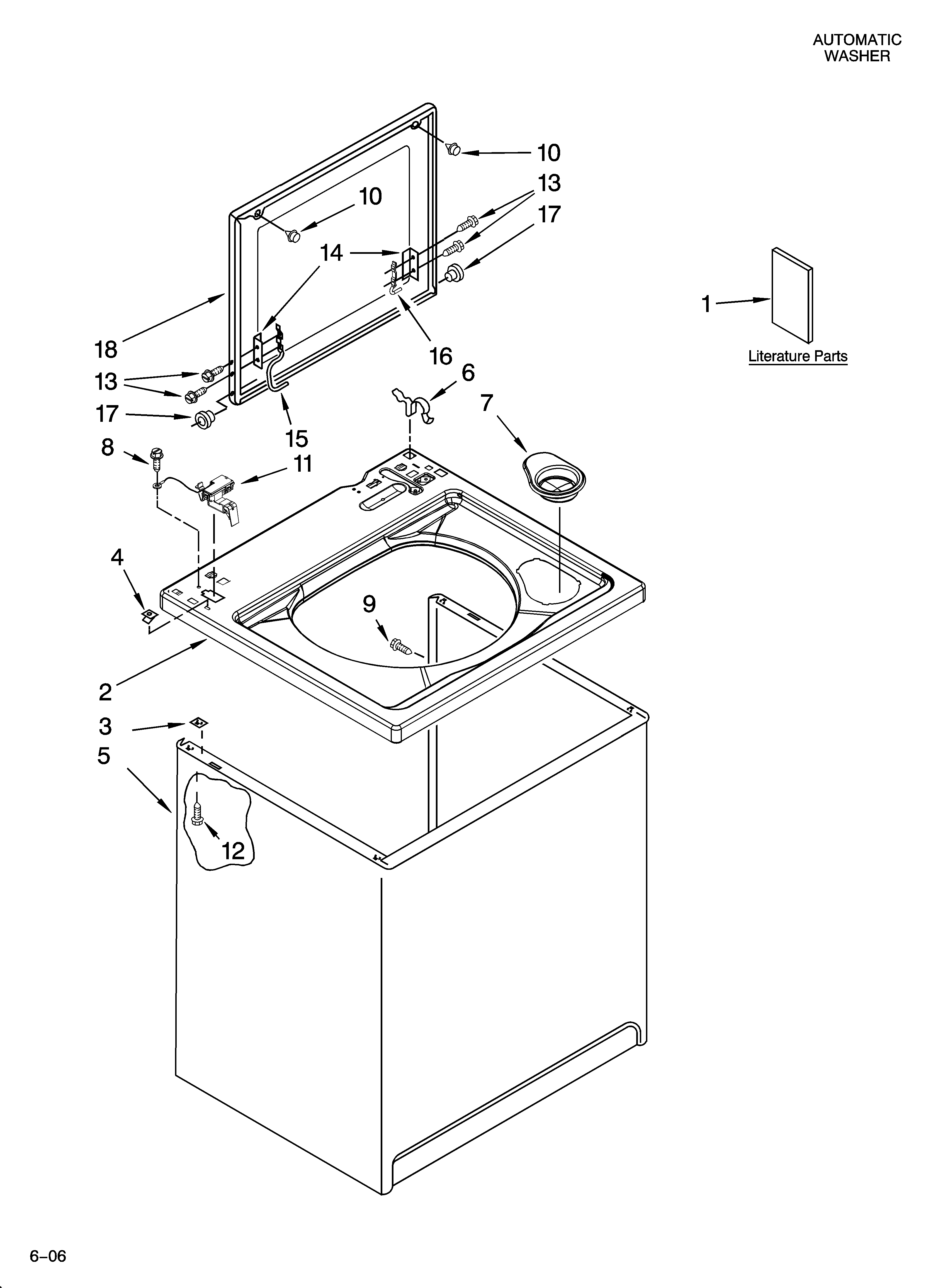 TOP AND CABINET PARTS