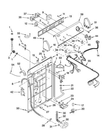 Controls and rear panel parts