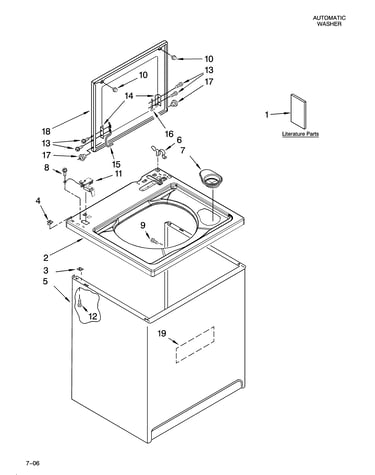 Top and cabinet parts