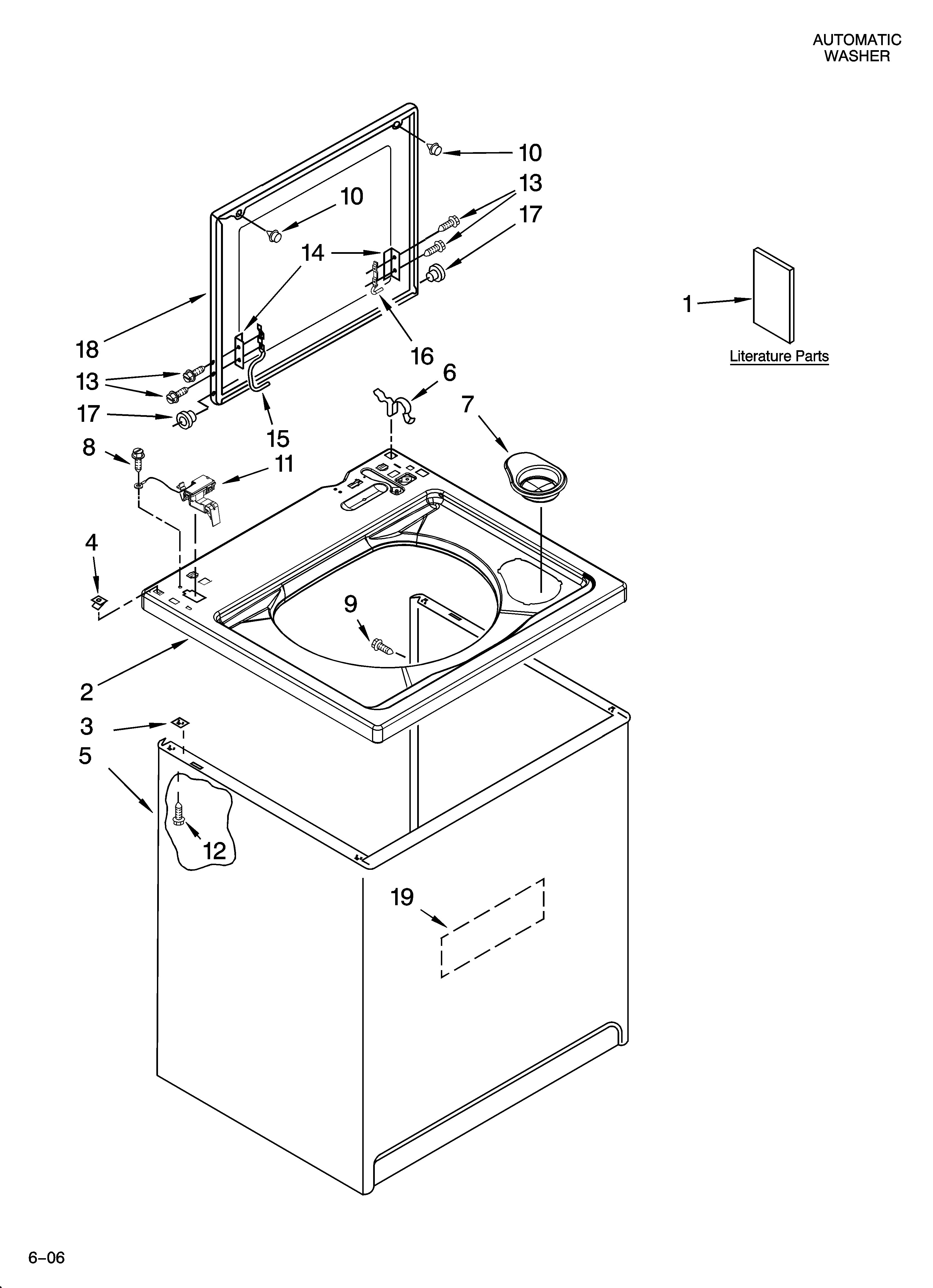Top and cabinet parts