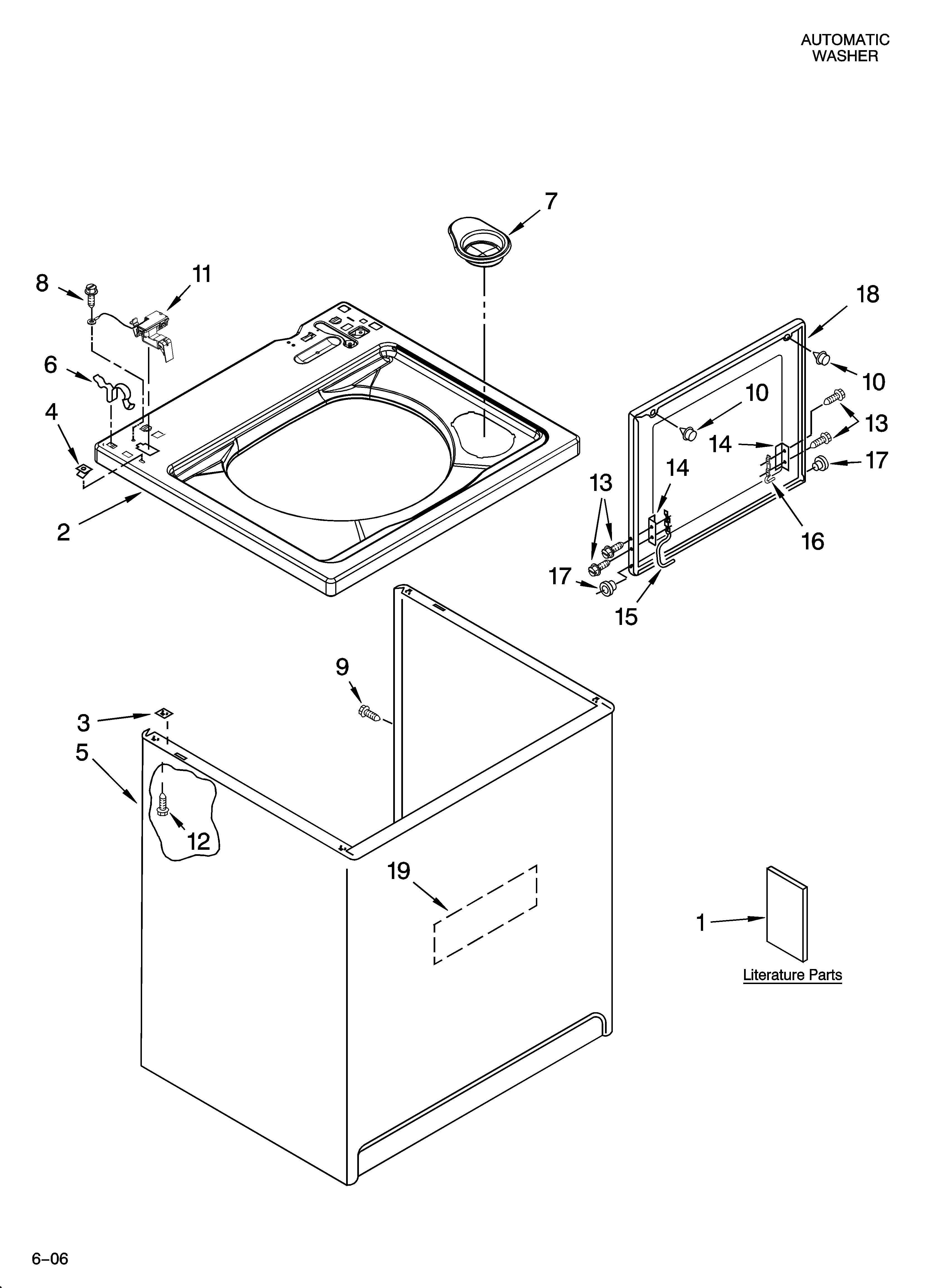 Top and cabinet parts