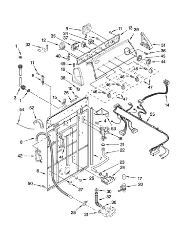 Controls and rear panel parts