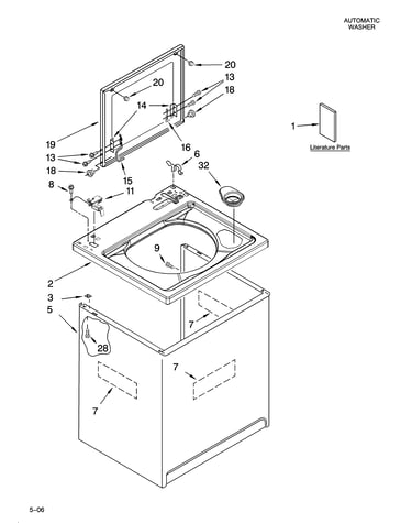 Top and cabinet parts