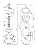 Agitator, basket and tub parts