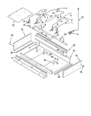 Burner box and manifold parts