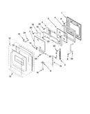 Oven door parts