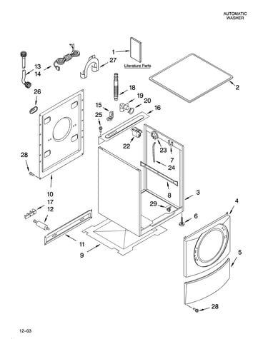 Top and cabinet parts