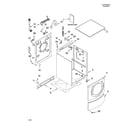 Whirlpool 7MGHW9150PW1 top and cabinet parts diagram