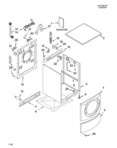 Top and cabinet parts