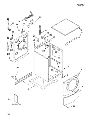 Top and cabinet parts