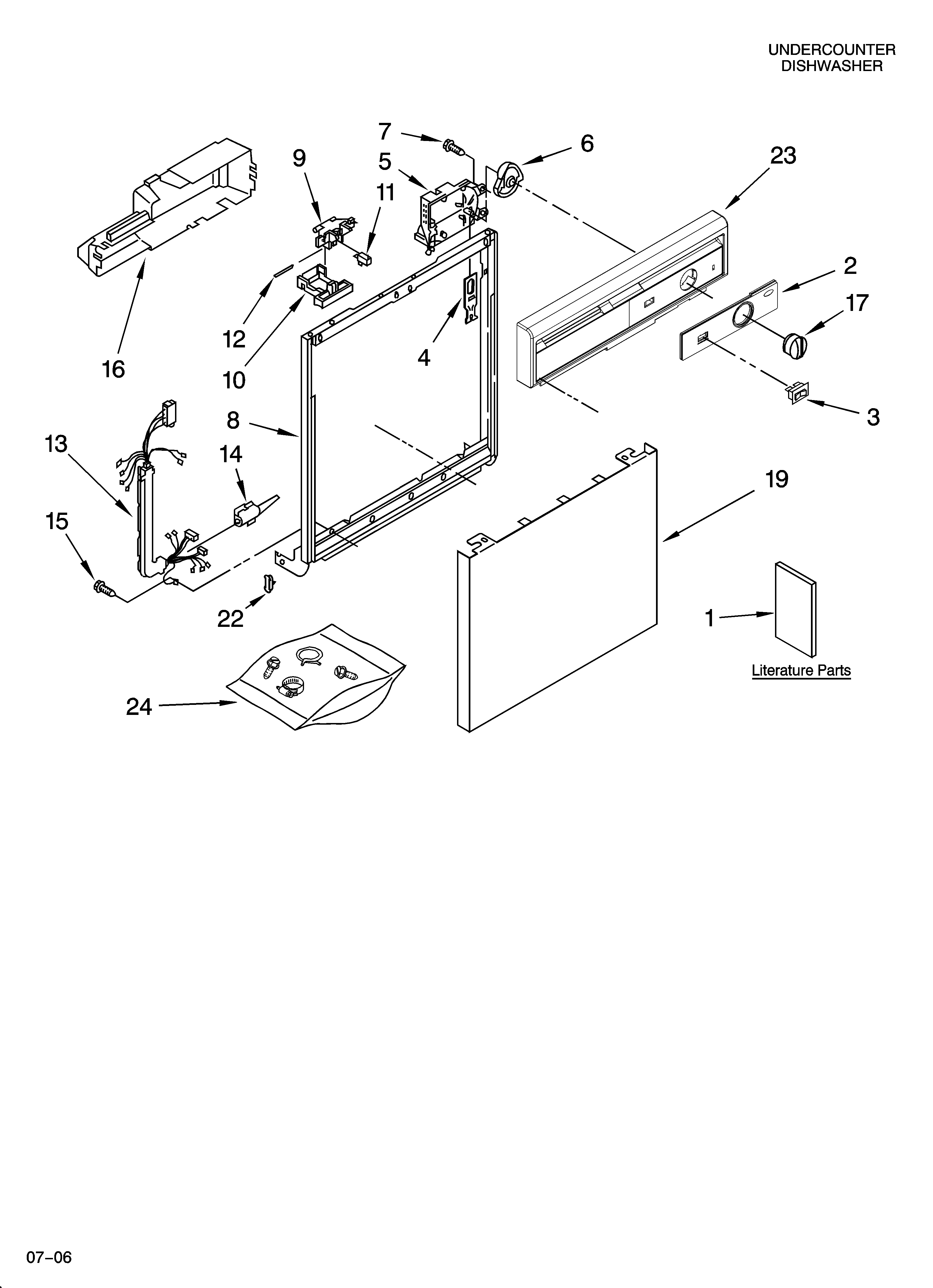 Frame and console parts