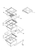 Refrigerator shelf parts