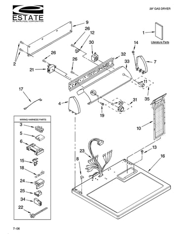 Top and console parts