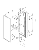 Refrigerator door parts