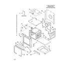 Whirlpool GBD307PRB00 lower oven parts diagram