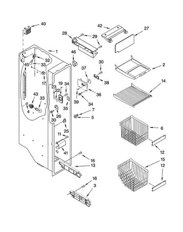 Freezer liner parts