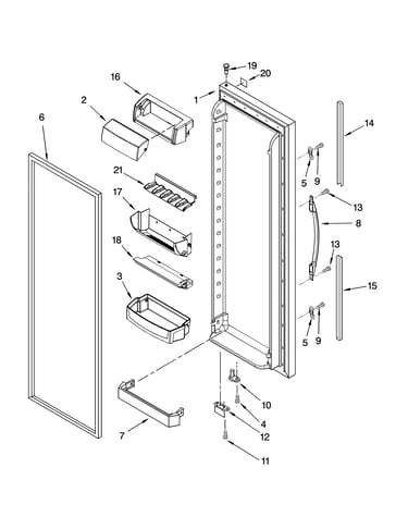 Refrigerator door parts